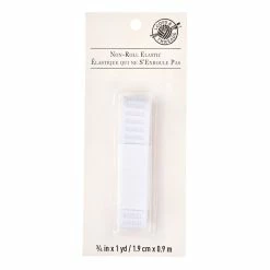 Budget π 12 Pack: 3/4" White Non-Roll Elastic by Loops & Threads™ π―