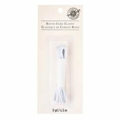 Coupon π 12 Pack: White Round Cord Elastic by Loops & Threads™ π
