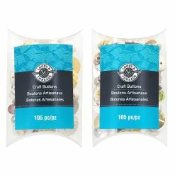 Top 10 π 12 Pack: Assorted Fancy Craft Button Value Pack by Loops & Threads™ π