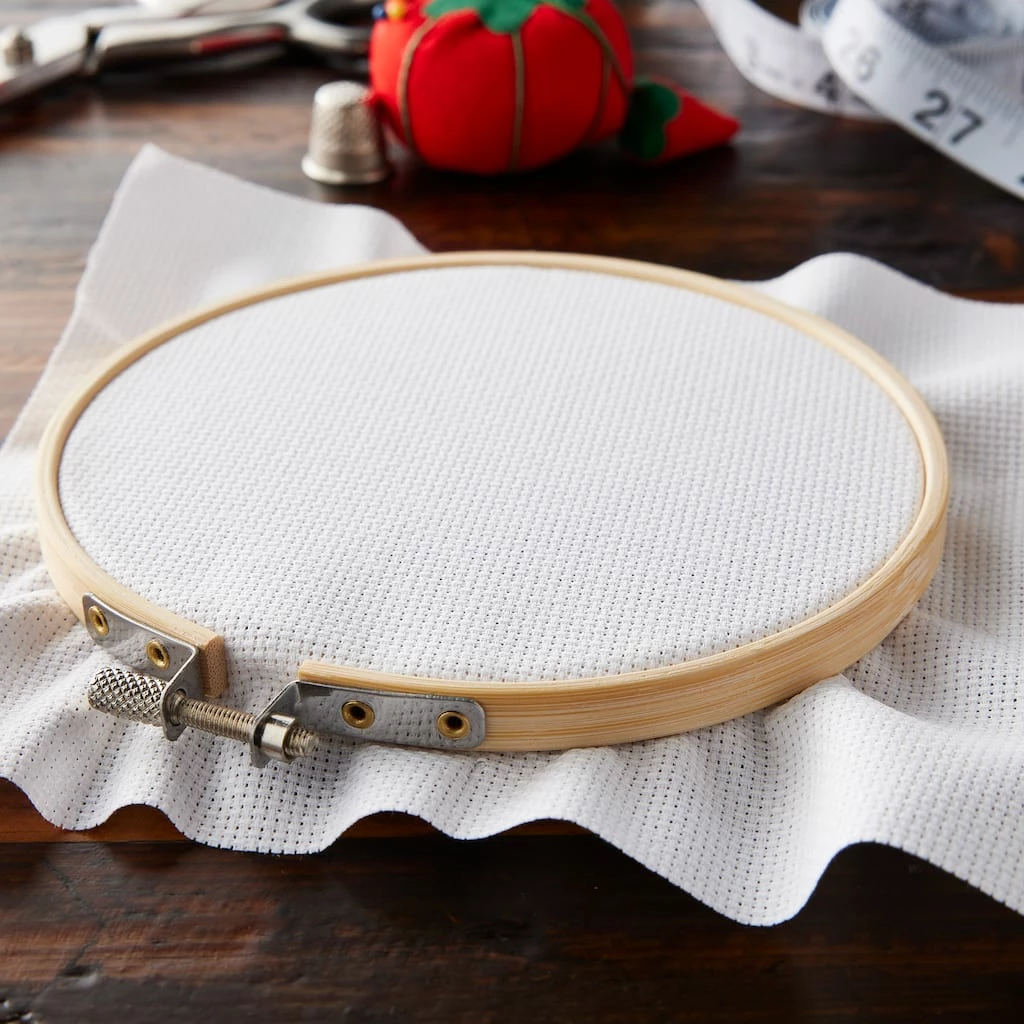 Hot Sale π 12 Pack: 16 Count Aida Cloth Cross Stitch Fabric by Loops & Threads™, 15" x 18" π - Image 2