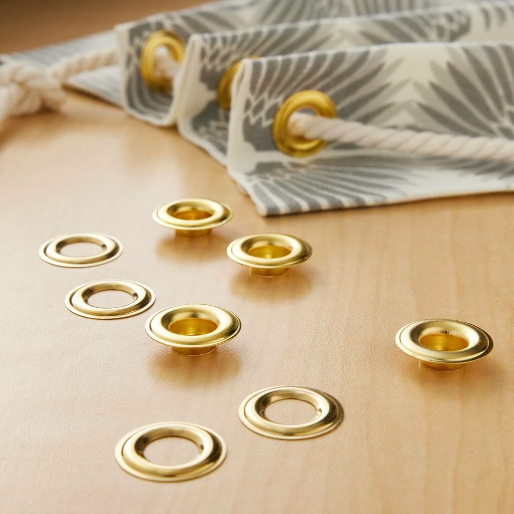 Deals π 12 Packs: 8 ct. (96 total) Gold Eyelets by Loops & Threads™ π - Image 2