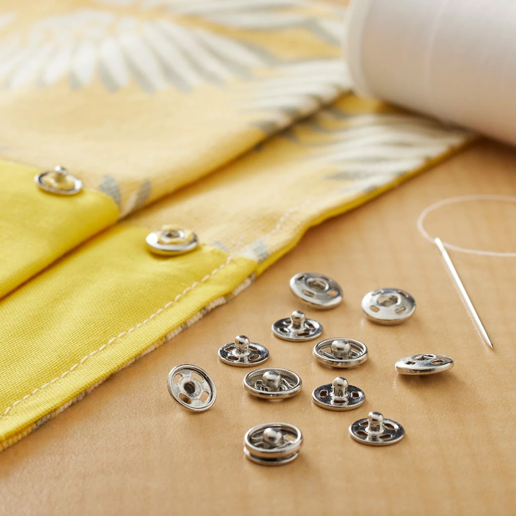 Best Sale βοΈ 12 Packs: 8 ct. (96 total) Silver Sew-On Snaps by Loops & Threads™ π - Image 2