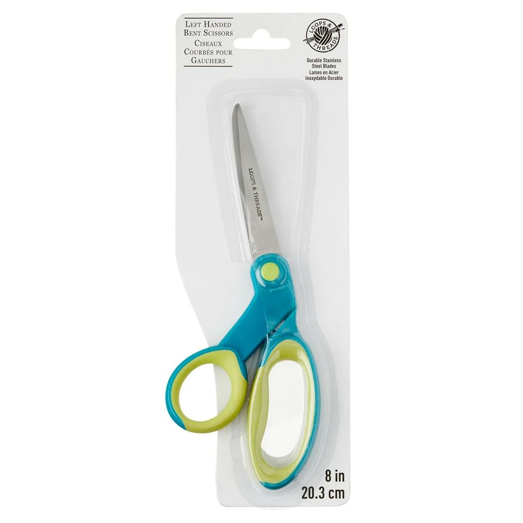 Outlet π 12 Pack: Left-Handed Bent Scissors by Loops & Threads™ π - Image 3