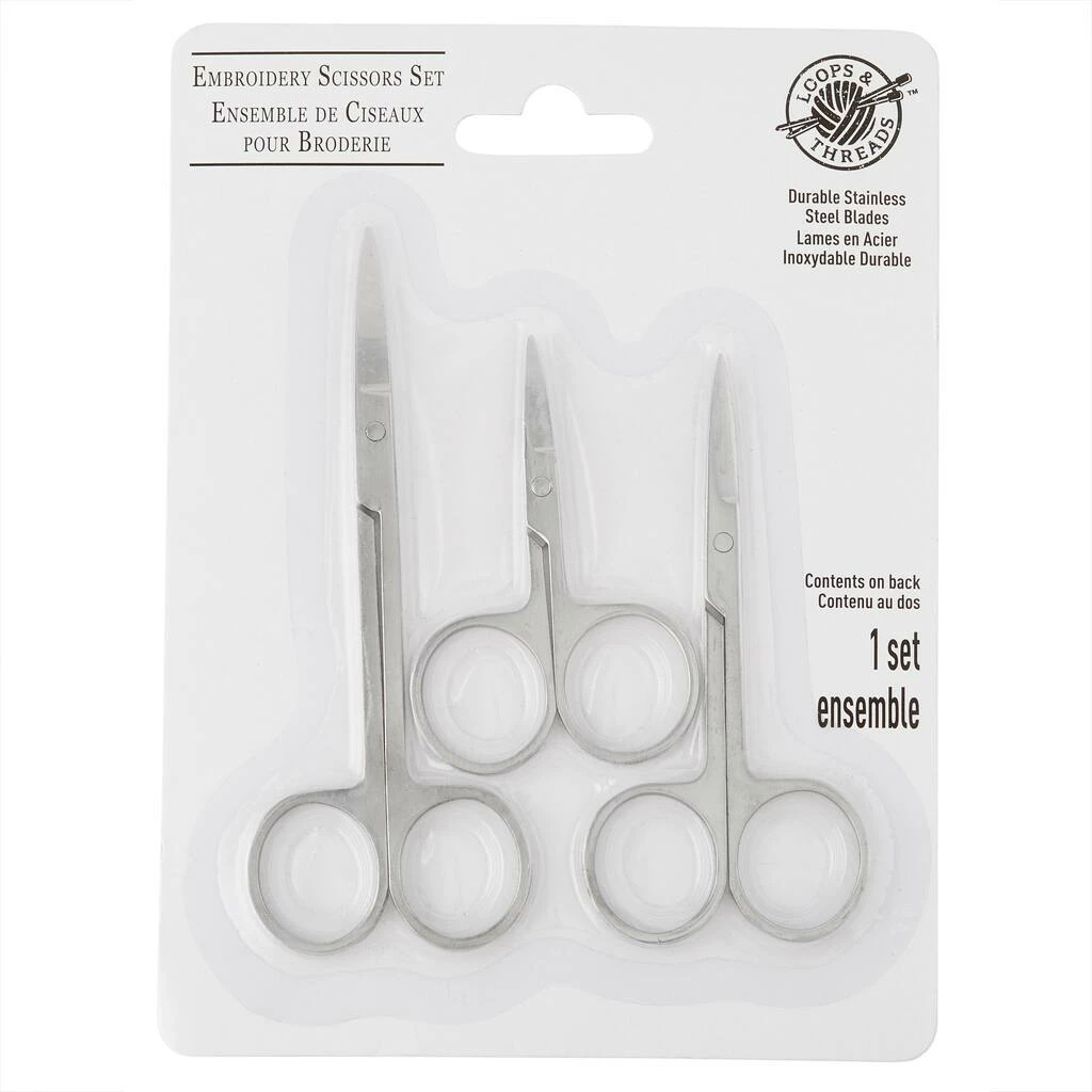 Discount 𧨠12 Packs: 3 ct. (36 total) Embroidery Scissor Set by Loops & Threads™ π - Image 3