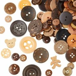 Best Sale π₯ 12 Pack: Wooden & Coconut Buttons Set by Loops & Threads® π